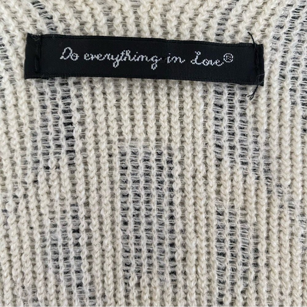 Do everything in Love Brand Open Knit Kimono with Fringe Tassels - Picture 7 of 7